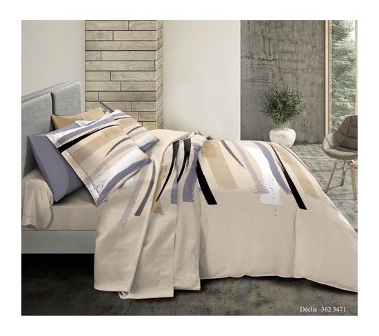 COTTON ARTean GIVETTE Bettdeckenbezug Set 90x200 Cm Produktbild-Vorschau 8
