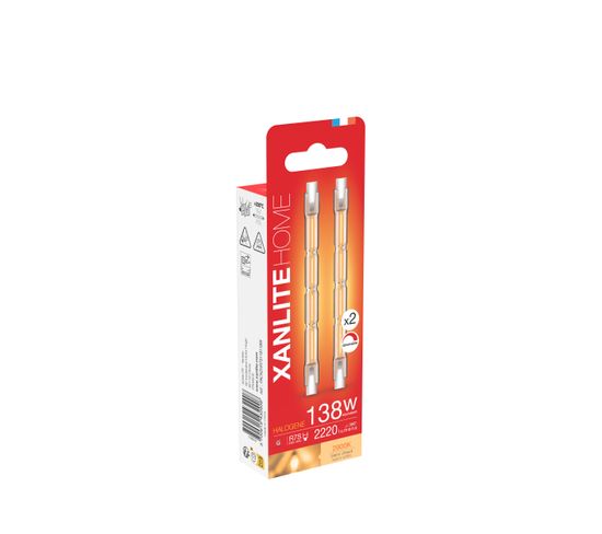 5 Ampoules Halogènes R7s 189mm 1000W - 2800K Blanc Chaud - Dimmable - Pour Projecteurs Et Éclairage Extérieur
