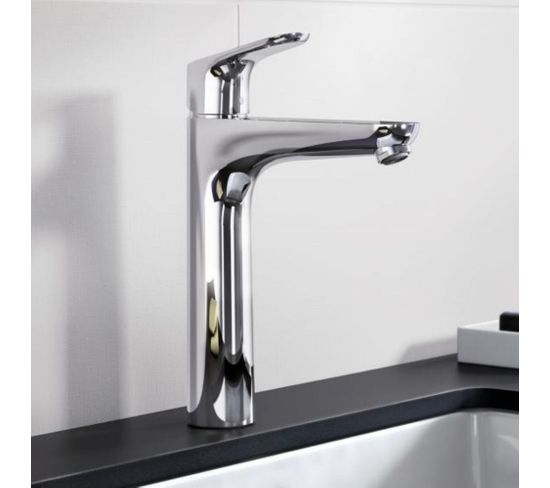 Mitigeur Lavabo Hansgrohe Focus - Bec Haut Design Minimaliste - Chromé 31519000