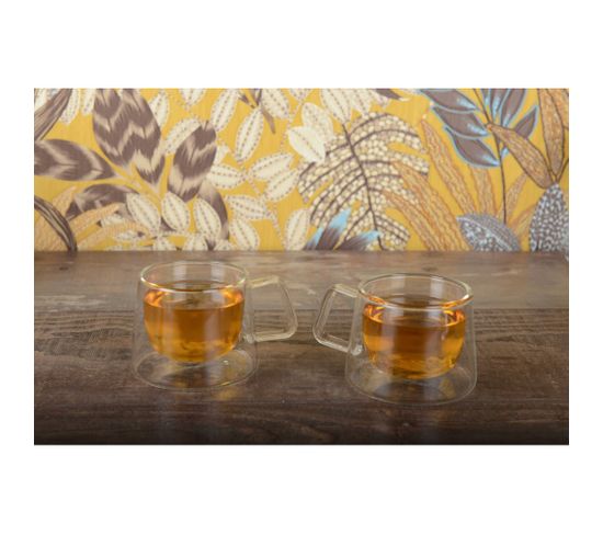 Coffret Cadeau 2 Tasses à Expresso PPD Super Bloom - Porcelaine 80 Ml - NEUF
