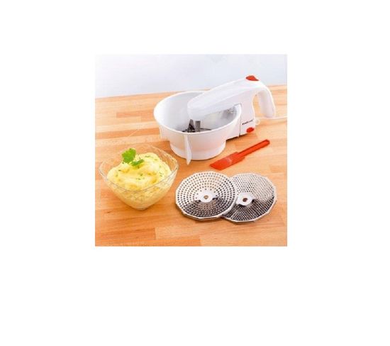 Presse-Purée Électrique 3 En 1 - Mélangeur Immersion - Pommes De Terre/Légumes/Soupes - LIMIOFAQ