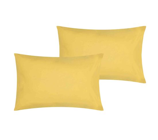 Lot De 2 Taies D Oreiller Bebe Coton Bio Or 40x60 Taie D Oreiller Taie De Traversin But