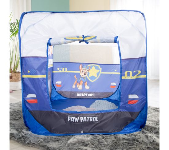 Relaxdays Tente De Jeu Police – Poste De Police Avec Voiture Et Chien, Pop-up, 102x72x95 Cm, Dès 3 Ans