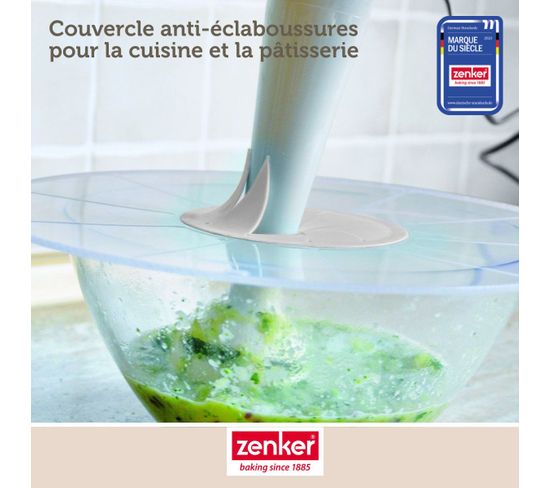 Couvercle Anti-éclaboussures Pour Batteur - En Silicone, Transparent - Pour Bol à œufs - Ø 31-34 Cm