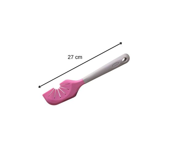 Spatule Zenker 2-en-1 Rose - Pour Pâtisserie Et Nettoyage De Fouet - 27 Cm - Résiste à 230°C