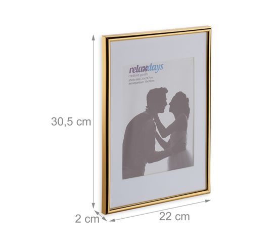 Lot De 4 Cadres Photo A4 PETAFLOP - Noir 21x29,7 Cm - Pour Diplômes, Certificats, Photos - Pose Meuble Ou Mur