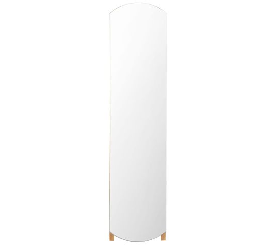 Miroir De Table Sur Pied Zhufas - Bois Rotation 360° 25x22 Cm - Coiffeuse Chambre Salle De Bain