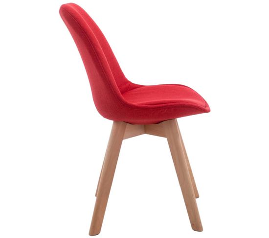 Chaise De Salle à Manger Zack V2 Tissu Blanc Gris | Leroy Merlin - 4