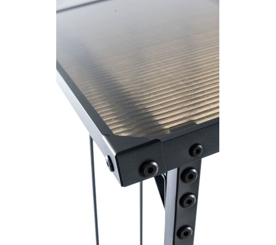 Eleganz Abri De Bois De Cheminée, En Acier Galvanisé, 80 X 45 X 120 Cm