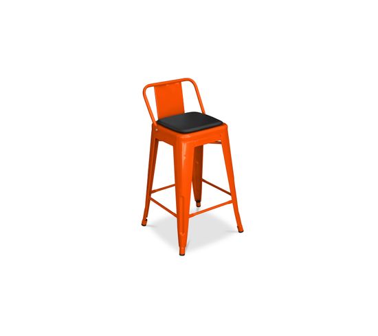 Coussin Tabouret Carré Avec Attaches - Mousse Haute Densité - Housse Coton/lin Lavable - Antidérapant - Bureau/maison - 12