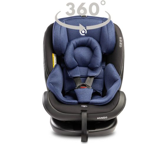 Mundo Siege Auto Pivotant 360 Isofix Evolutif Groupe 0 1 2 3 Bleu Siege Auto But