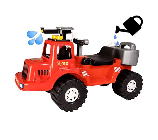 Fire Truck Porteur Camion De Pompier Avec Lance A Eau Porteur Bebe Chariot Bebe But