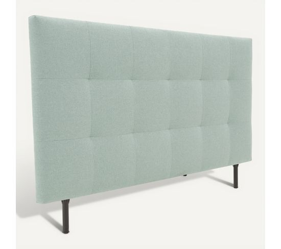 Coussin De Tête De Lit Bleu VidaXL 140 Cm - Support Dos Rembourré Polyester - Pour Lit 140cm