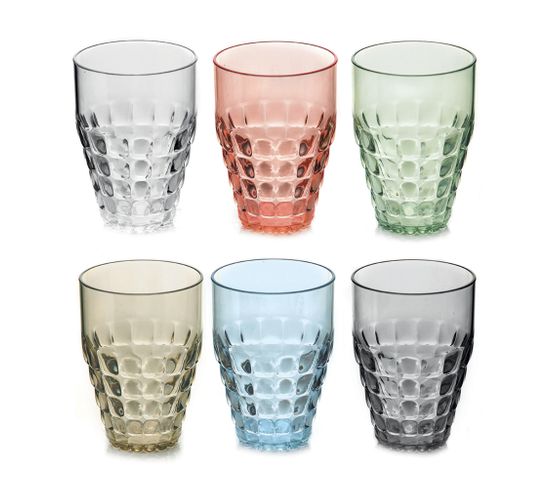Lot De 6 Verres Hauts Aras 300 Ml | Verre à Pied épais, Passe Lave-vaisselle – Pour Sodas, Cocktails, Eau