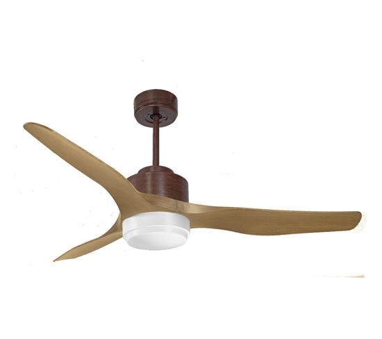 Ventilateur Plafond RGB Avec Lumière LED - 39cm Dimmable 6 Vitesses Pour Petites Pièces