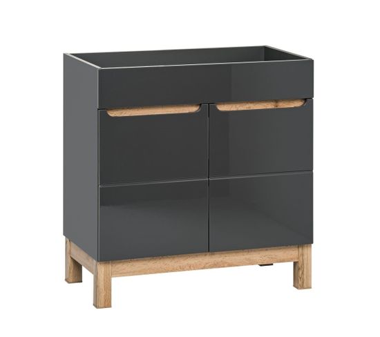 Meuble Sous Lavabo Scandinave Bois Bali L. 80 X L. 84 Cm Bali Lampadaire urbain | Openspace Fabricant de mobilier