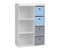 Niches Paniers Organisation Lot De 2 Meubles De Rangement Enfant Bleu - Style Scandinave - 96 Cm Et 70 Cm - MDF Avec Paniers Mobilier Chambre Enfant Scandinave