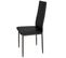 Lot De 4 Chaises Avec Surpiqûre - Noir