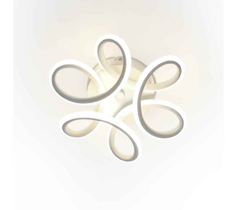 Plafonnier LED 17w, 3000k 27*12cm Petite Lampe De Couloir Moderne Blanc Chaud Blanc Géométrie Design