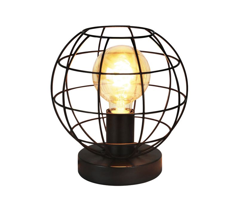 Lampe de Table Vintage Noir Lampe de Chevet E27 Métal Maximum 40w Lampe de Table salon