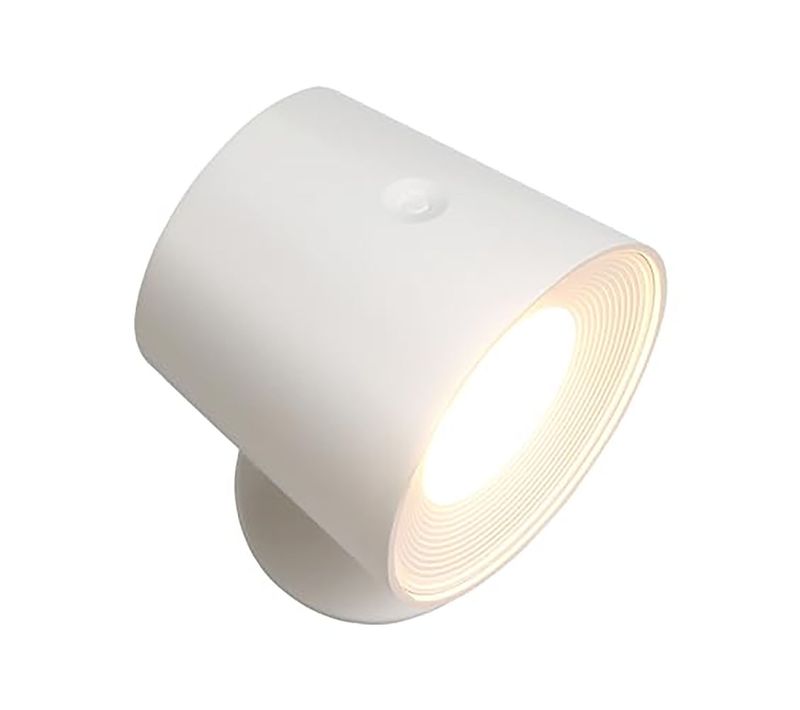 Applique LED 2 Pièces Avec Batterie Commande Tactile Rotative à 360° 3 Niveaux De Luminosité Blanc