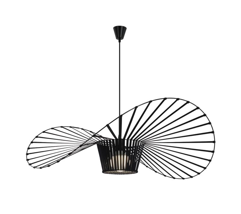 Suspension Noire Lampe Suspendue Salon E27 Design Moderne 140 Cm