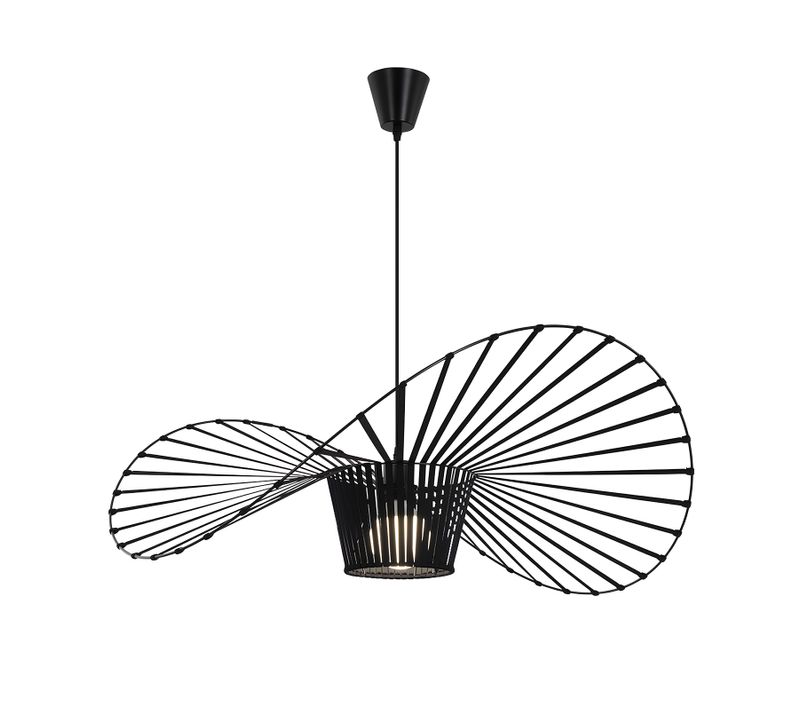 Lampe Suspendue Lampe De Table à Manger Suspension Lampe Noire Suspendue E27 Moderne 80cm