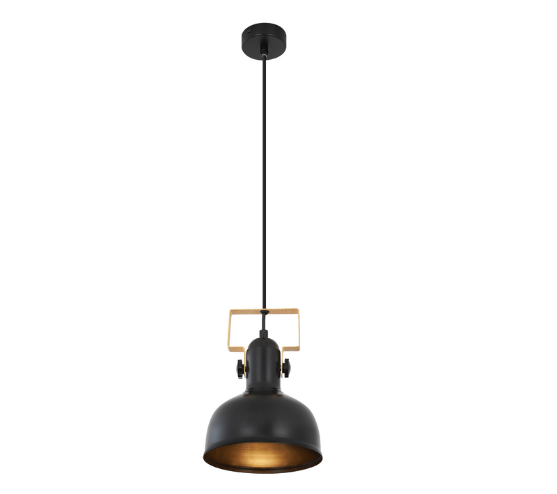 Lampe Suspendue Vintage Suspension Table à Manger 1 Ampoule Noire Industrielle E27 40w