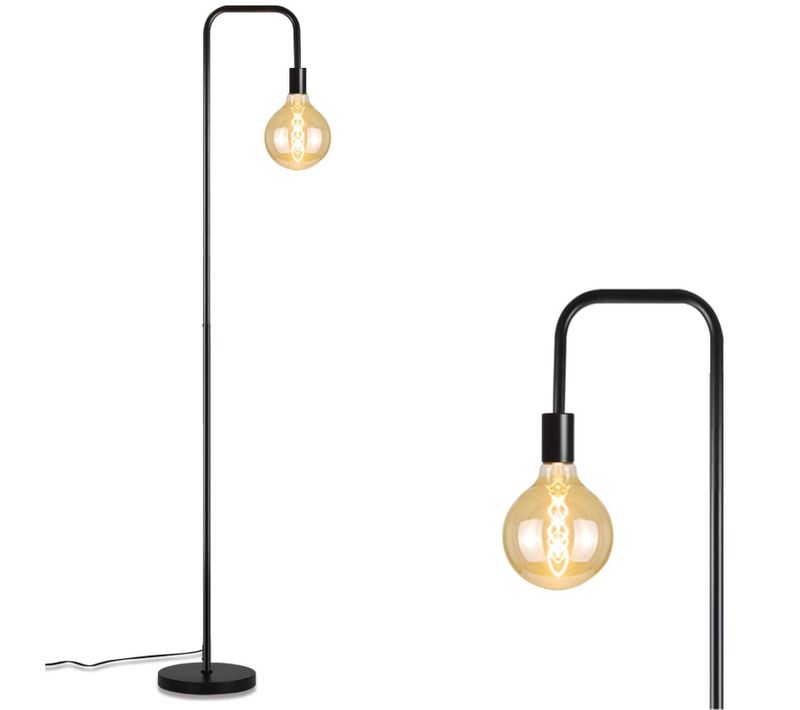 Lampadaire Salon Vintage Noir Avec Interrupteur à Pied Métal Industriel E27 Lampadaire Design