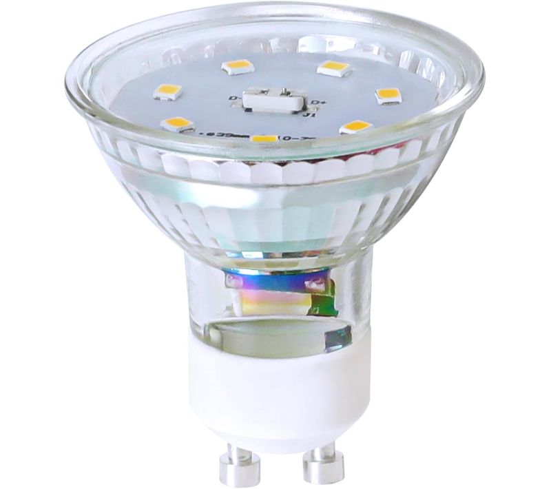 Ampoule LED Gu10 Blanc Chaud 5w 50w, Lampe à Économie D'énergie 3000k, Spot 110 ° Non