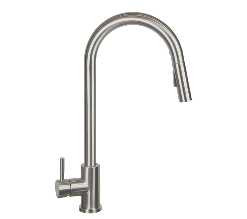 Robinet De Cuisine Extensible à Haute Pression Inoxydable Pivotant à 360 °nickel