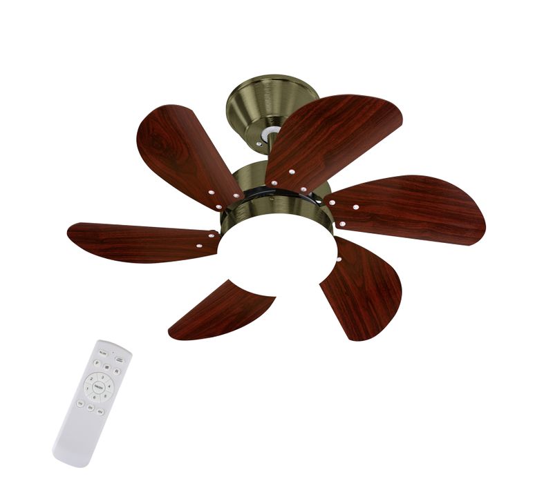 Ventilateur De Plafond Blanc Avec Éclairage Télécommande Silencieux Avec Minuterie