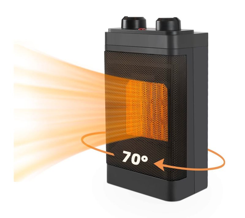 Ventilateur Chauffan Aérotherme Céramique Chauffage Électrique 70°