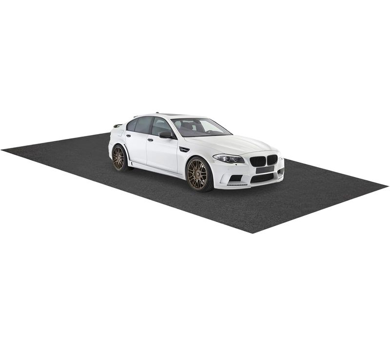 Tapis De Sol Pour Garage Imperméable, Tapis Antidérapant Voiture Réutilisable, Gris (800 X 220 Cm)