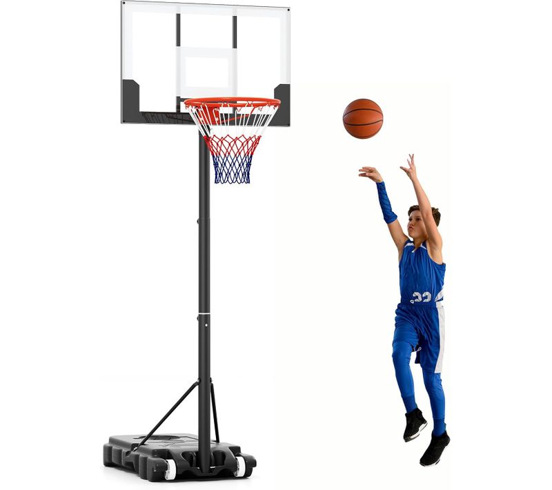 Panier De Basket-ball Hauteur Réglable,support De Basketball Mobile Extérieur，pour Enfants
