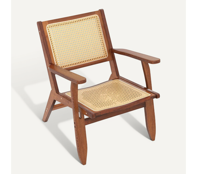 Chaise De Salle à Manger Avec Accoudoirs, Fauteuil En Rotin Bohème, Fauteuil Salon Moderne Du Milieu