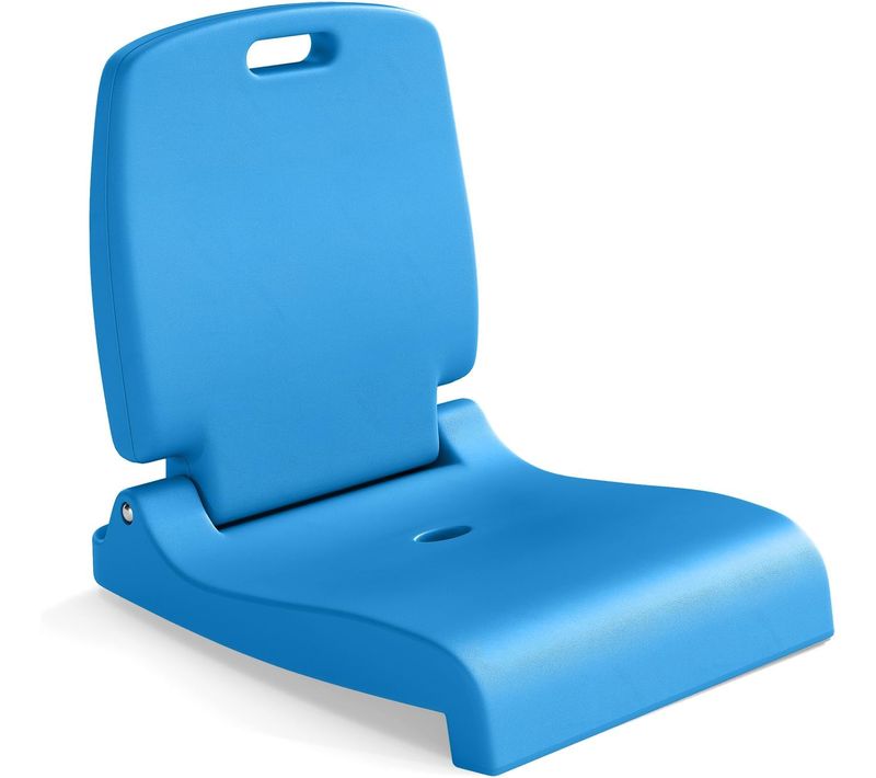 Chaise De Bord De Piscine Avec Poignée, Chaise Pliante En Pe, 56 X 47 X 52 Cm (bleu)