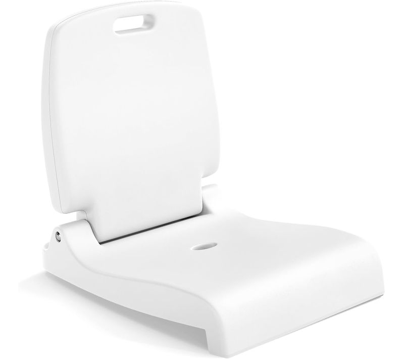 Chaise De Bord De Piscine Avec Poignée, Chaise Pliante En Pe, 56 X 47 X 52 Cm (blanc)