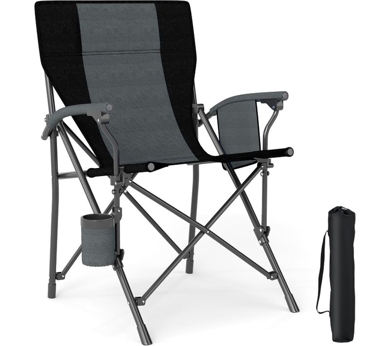 Chaise Pliante Camping, Tissu Oxford, Porte-gobelet, Poche Latérale, 63 X 59 X 89 Cm (1)