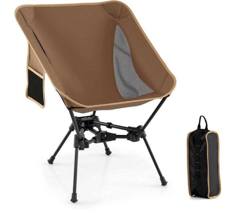 Chaise Pliante Camping, Sac De Transport, Poche Latérale, Charge 150 Kg, 54 X 51 X 66 Cm