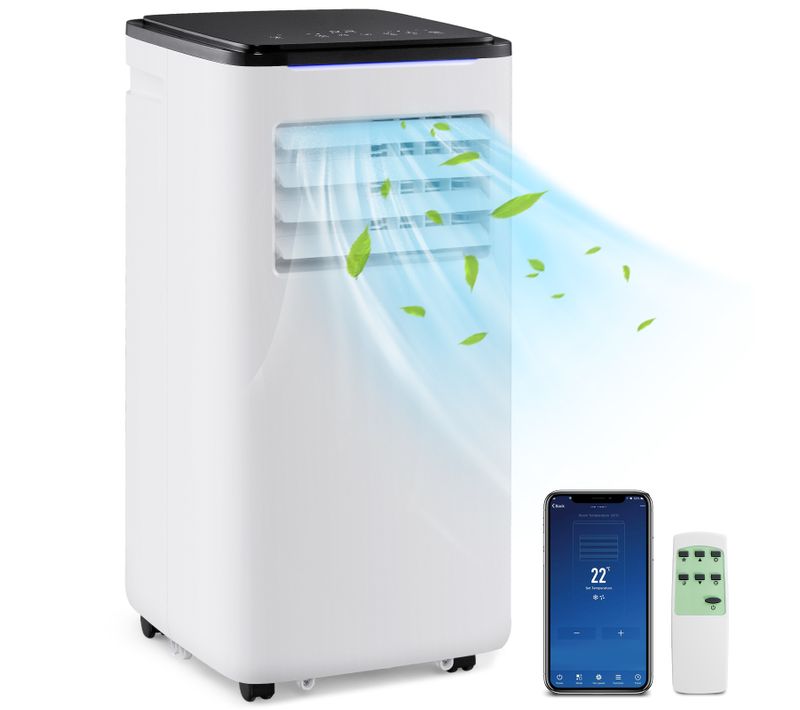 Climatiseur Portable 9000 Btu, 4 En 1 Avec Refroidissement, Ventilateur, Chauffage,déshumidificateur