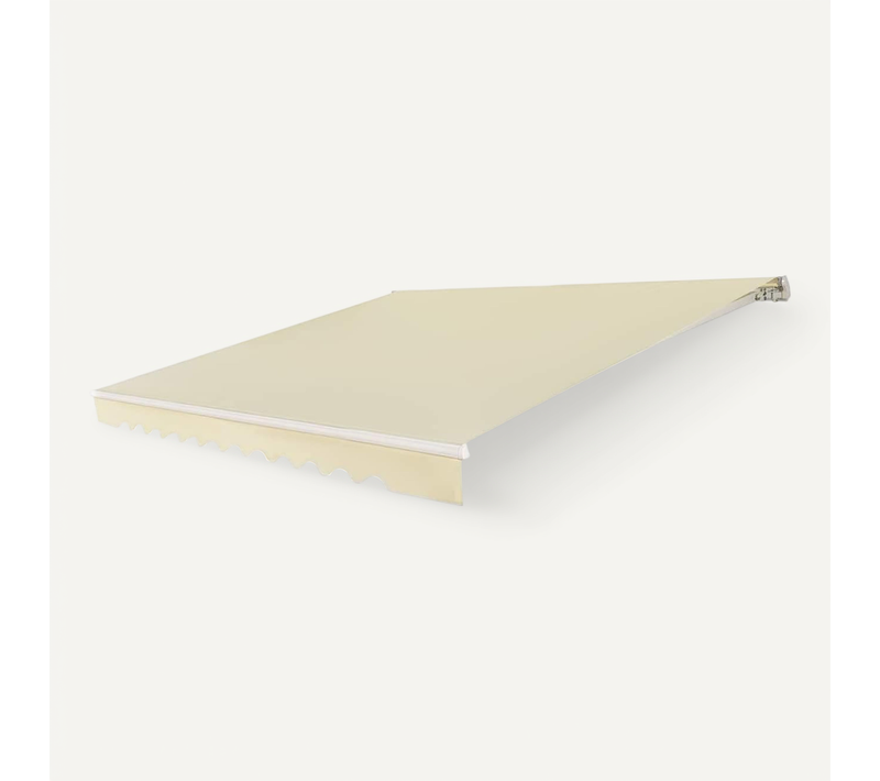 Store Banne De Manuel Rétractable De 4 X 2,5m, Résistant Aux Uv, Cadre En Aluminium (beige)