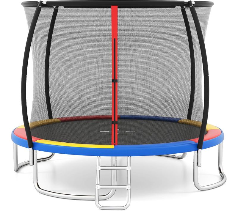 Trampoline Exterieur Enfant Adulte D.305 Cm, Cadre En Acier Galvanisé Antirouille (coloré)