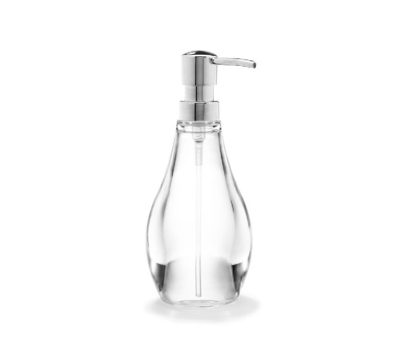 Distributeur De Savon Acrylique Transparent 280 Ml Droplet En Plastique