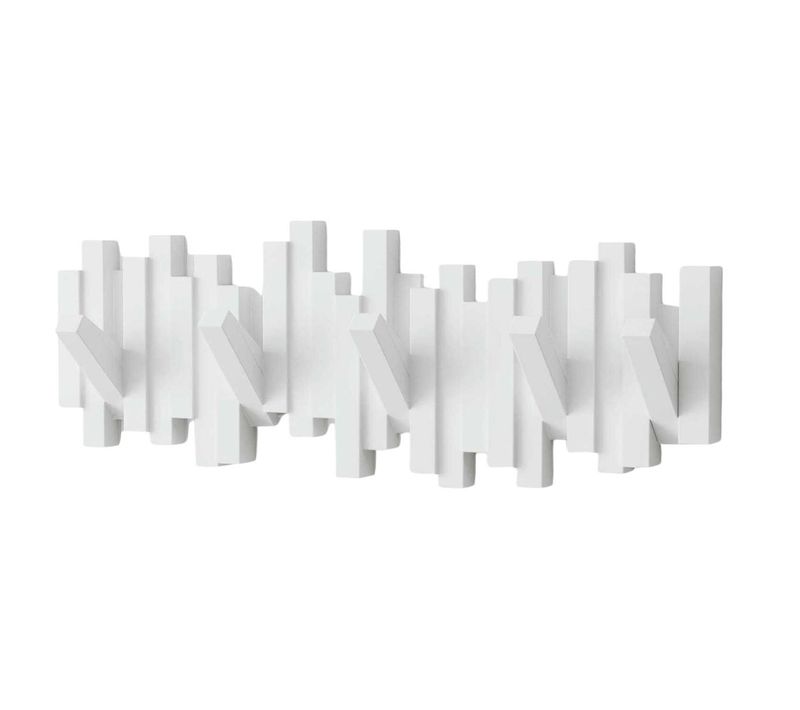 Porte Manteau Design Mural Sticks Blanc