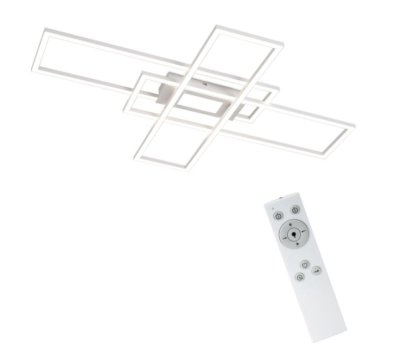 Plafonnier LED Salon 50w 3000k - 6500k Dimmable Plafonnier Avec Télécommande Moderne Couloir