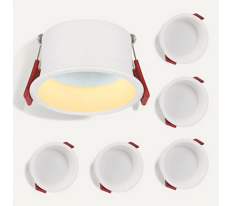 Spot Encastré LED 5er 5w Spot Encastré Ip44 Pour Salle De Bain Cuisine