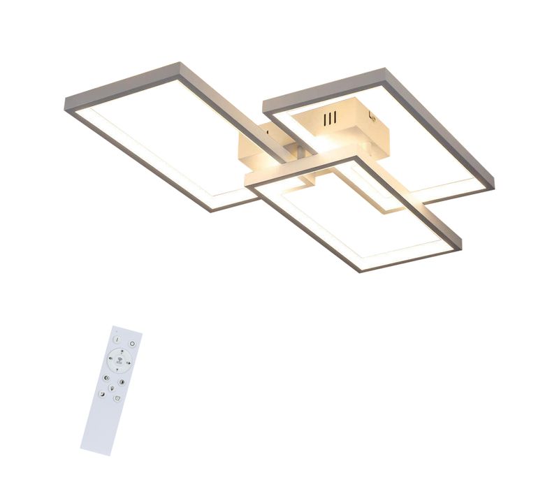Plafonnier LED Plafonnier à Intensité Variable Avec Télécommande 63w Blanc