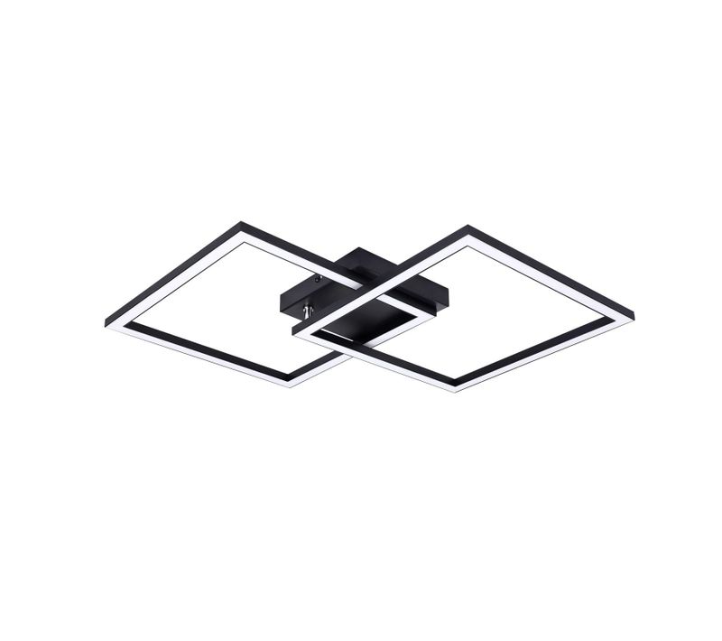 Plafonnier LED Salon Angulaire 24w 3000k Blanc Chaud Moderne Éclairage De Plafond