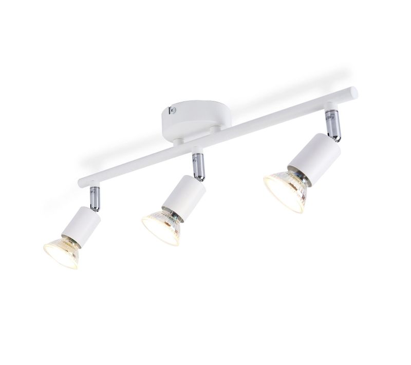 Spot De Plafond Orientable 330° Blanc Moderne Lampe De Chambre à Coucher Intérieur Gu10 Salon